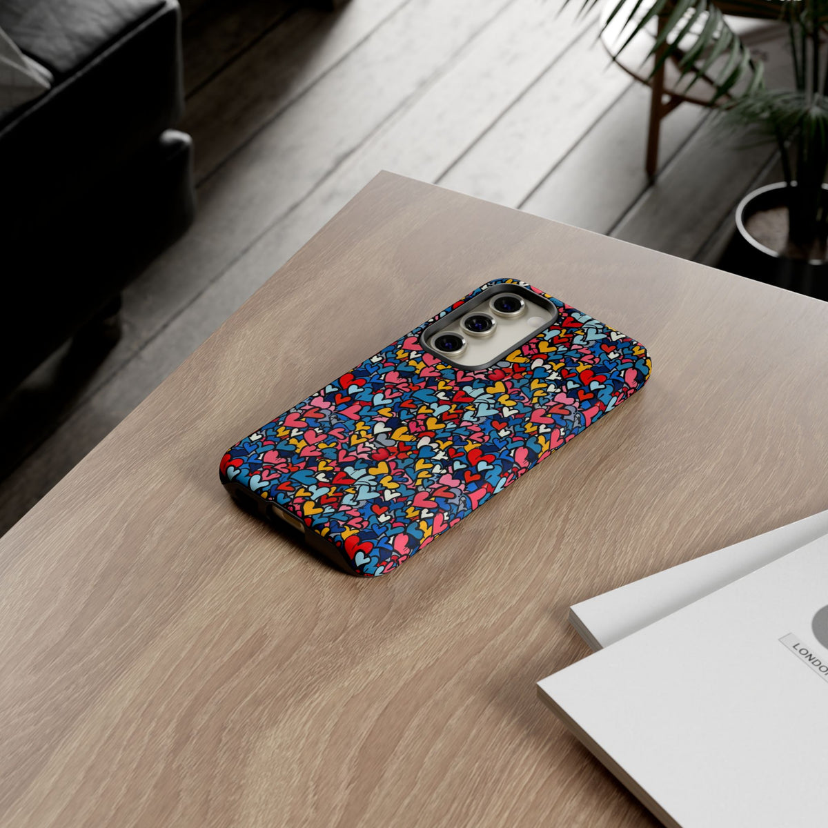 Heart Pattern Phone Case – Stylish & Loving Design for Your Device 820