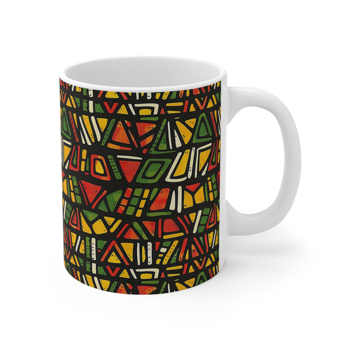 All-Over African Pattern Coffee Mug 650