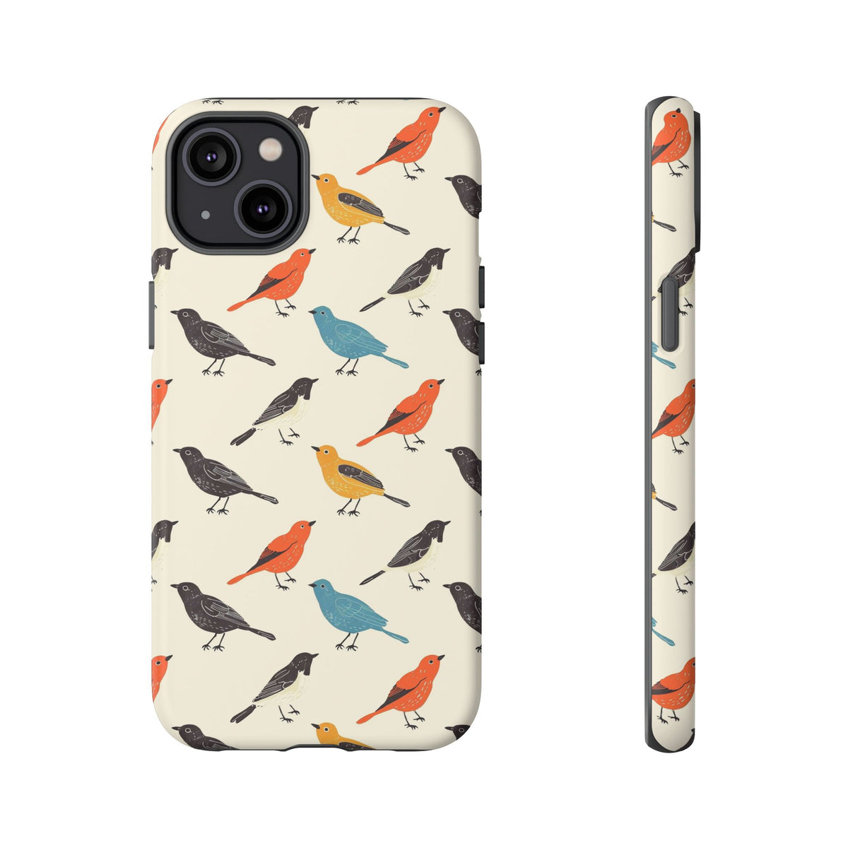 Birds Seamless Pattern Phone Case – Elegant and Timeless Avian Design 5