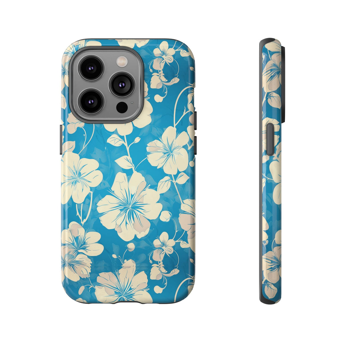 Blue Floral Seamless Pattern Phone Case