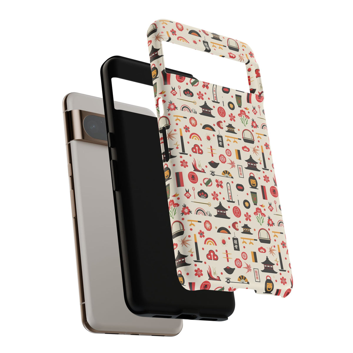 Japanese Pattern Phone Case – Elegant & Timeless Design for Your Phone 100