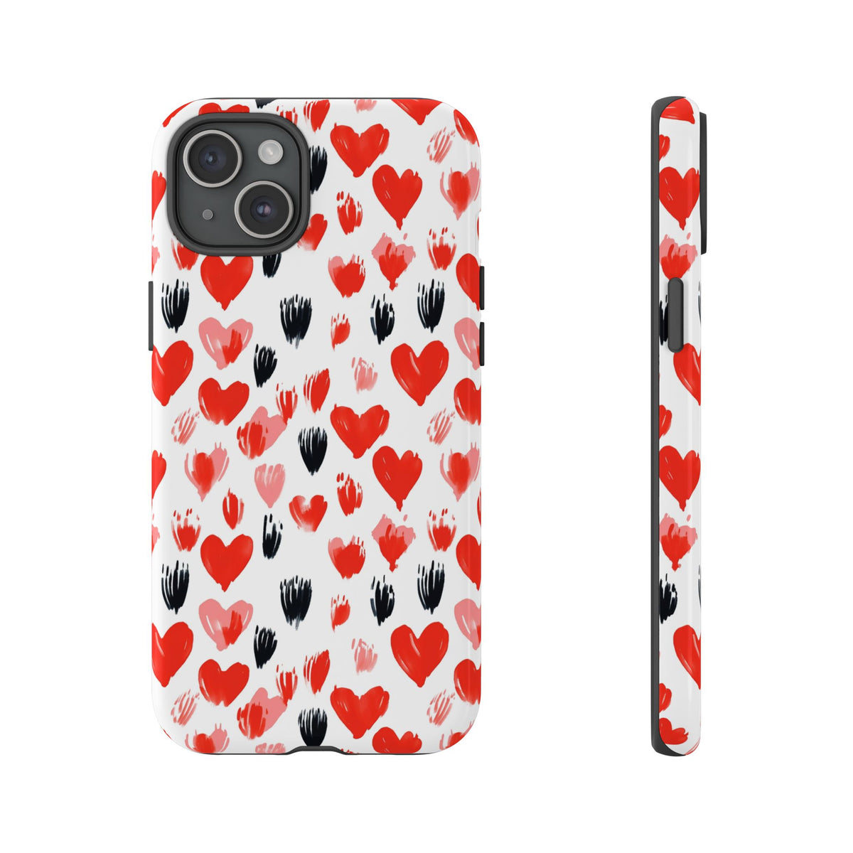 Heart Pattern Phone Case – Stylish & Loving Design for Your Device 366