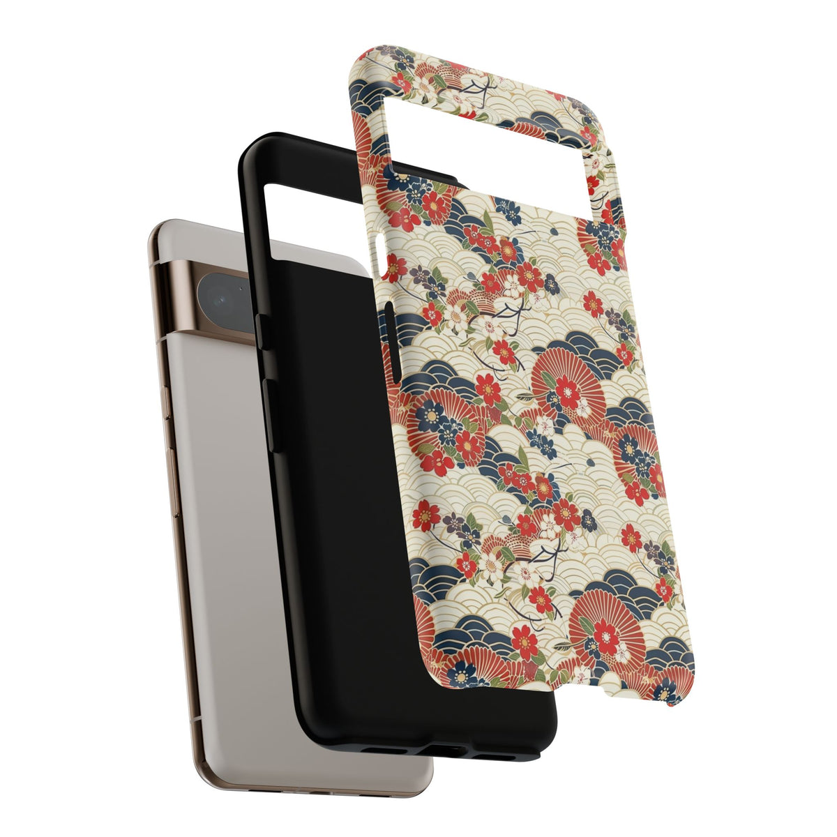 Japanese Pattern Phone Case – Elegant & Timeless Design for Your Phone 124