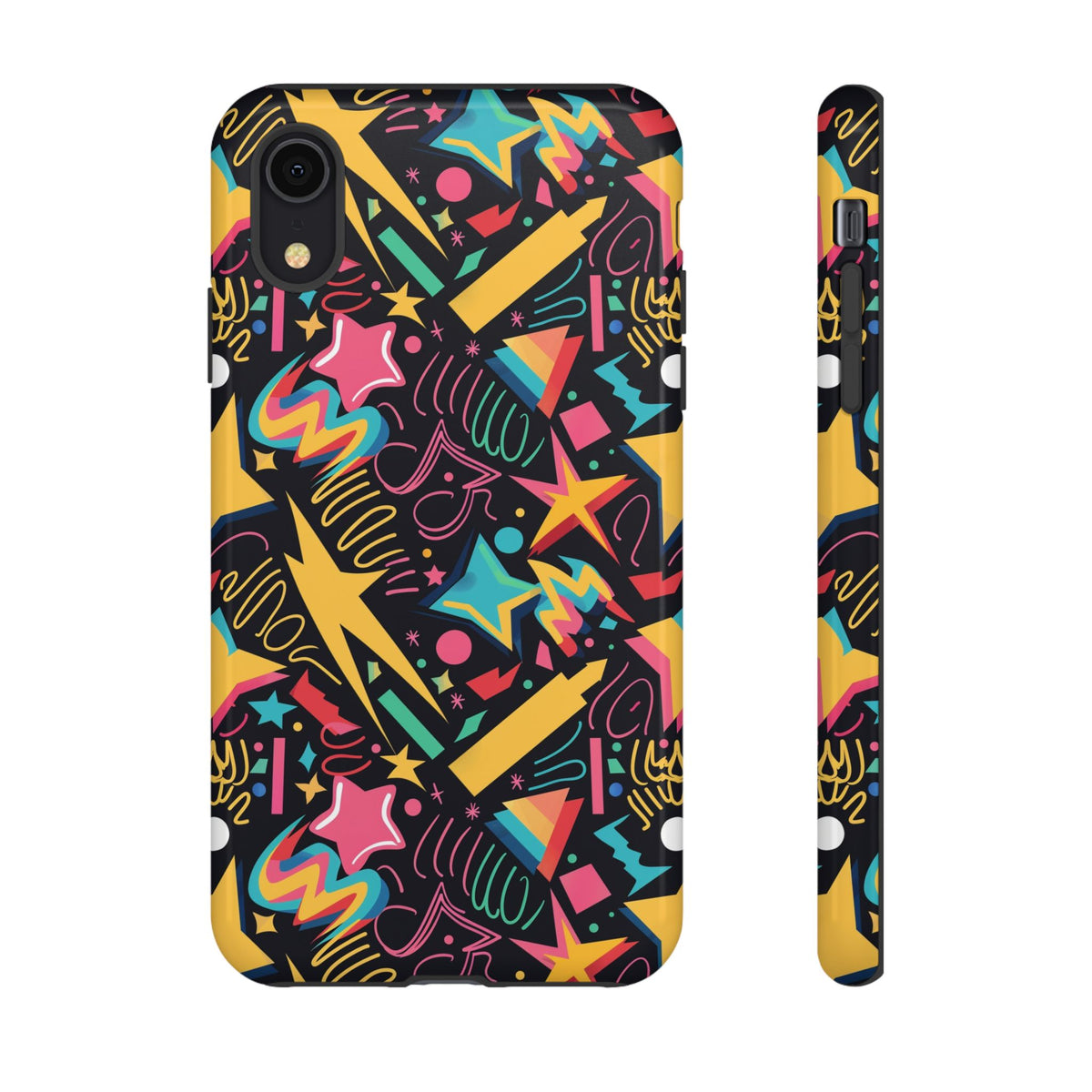 90s Themed Seamless Pattern Phone Case – Embrace Retro Style and Protection 232