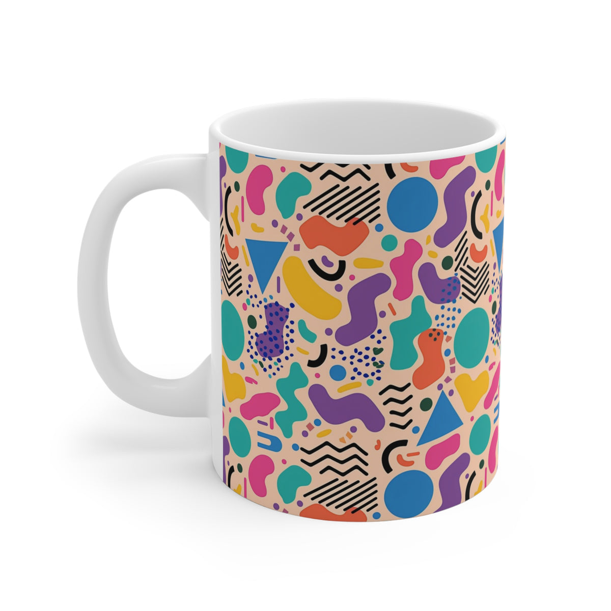 90s Retro Coffee Mug - Full Wrap Design 504