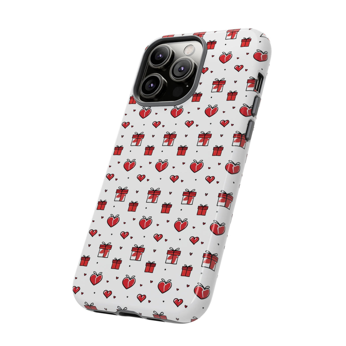 Heart Pattern Phone Case – Stylish & Loving Design for Your Device 234