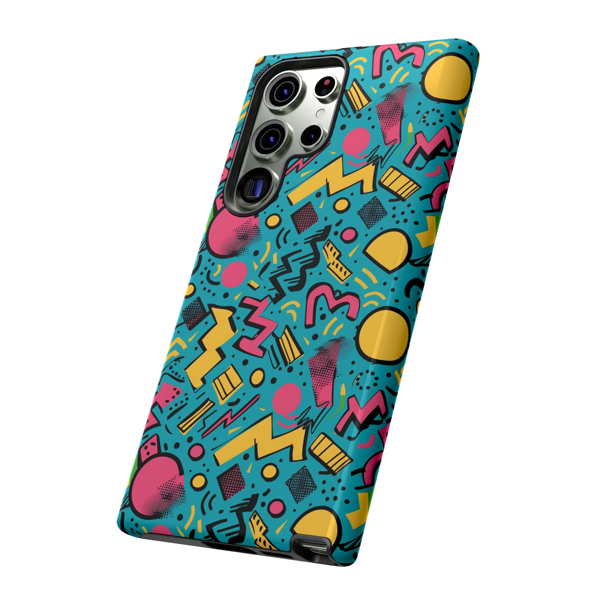 90s Themed Seamless Pattern Phone Case – Embrace Retro Style and Protection 253