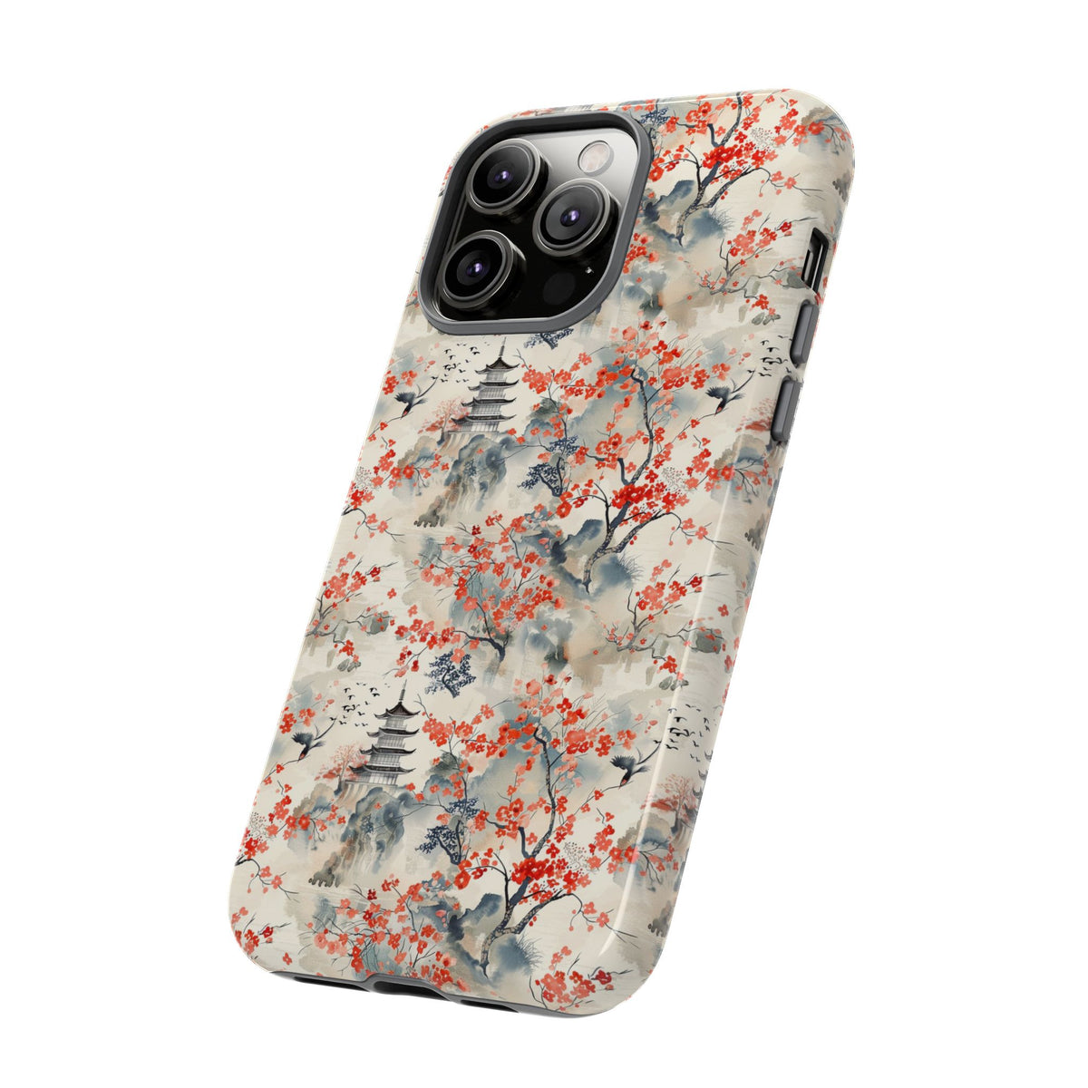 Japanese Style Pattern Phone Case - Elegant & Protective Cover