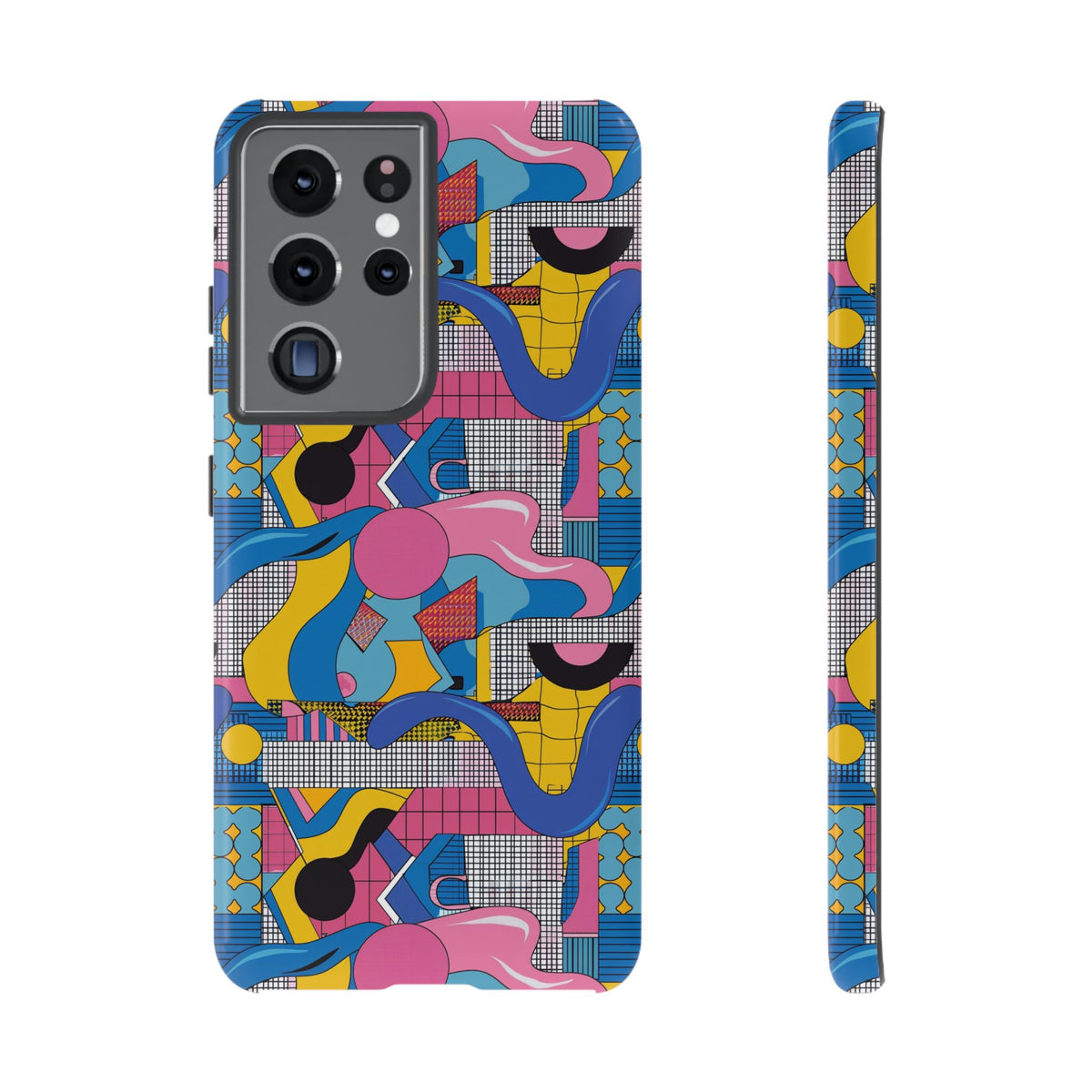 90s Themed Seamless Pattern Phone Case – Embrace Retro Style and Protection 224