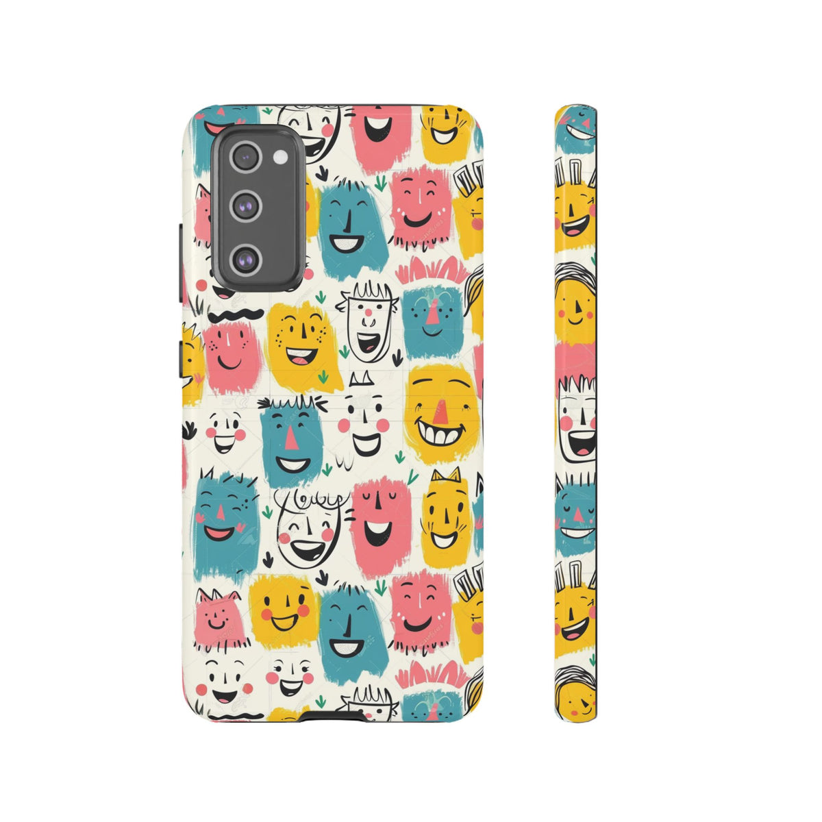 Happy Faces Phone Case – Joyful and Cheerful Design for a Bright Look