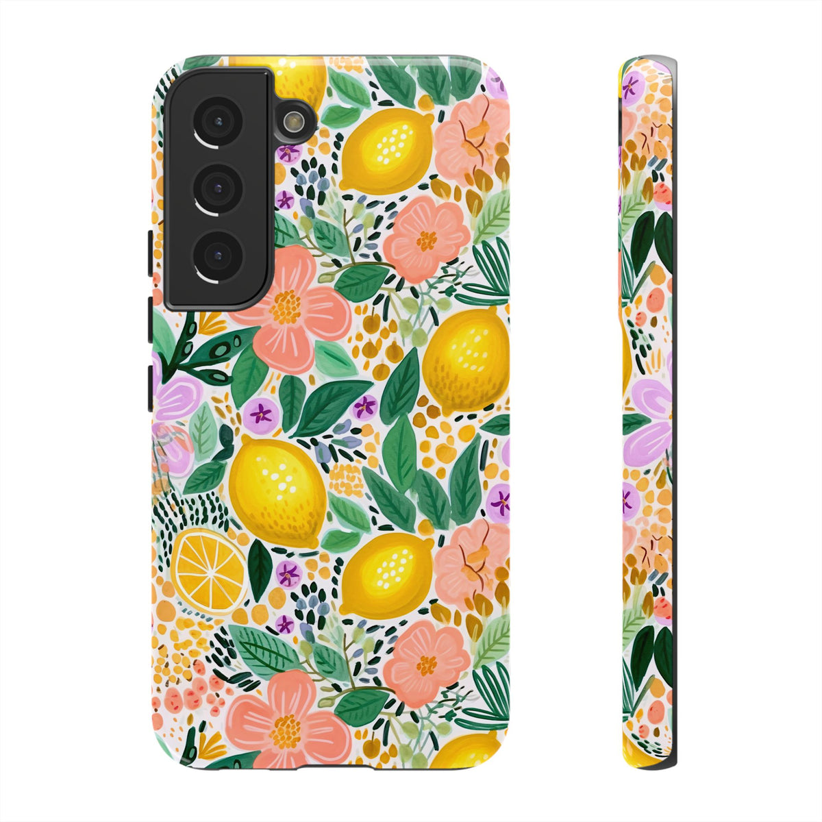 Cute Summer Lemons Phone Case – Refreshing Citrus Design for Your Phone