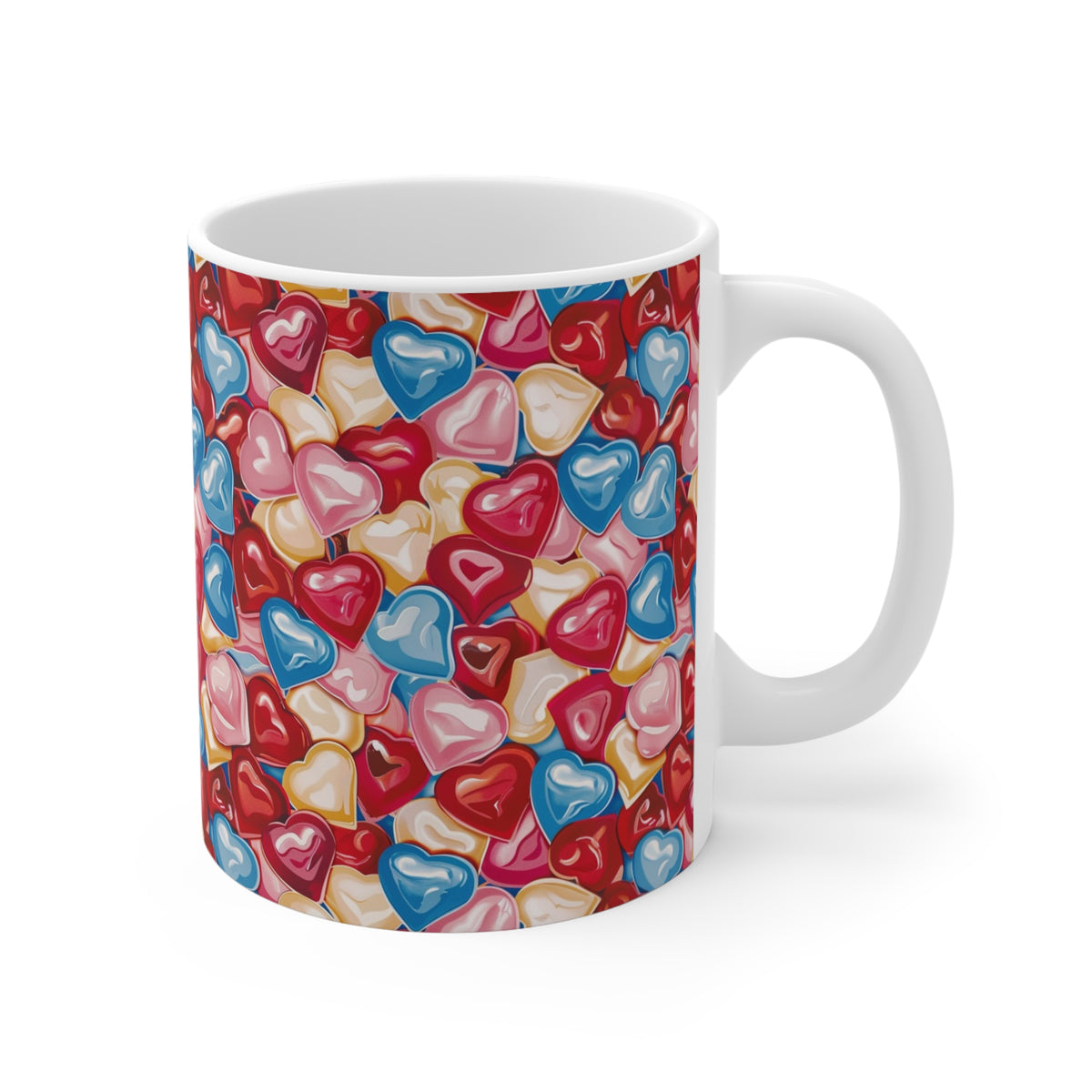 Colorful All-Over Candy Theme Coffee Mug Fun Ceramic Drinkware 083