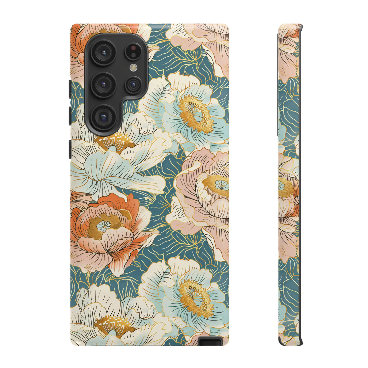 Japanese Blossom Asian Floral Design Phone Case – Elegant Floral Phone Cover 3