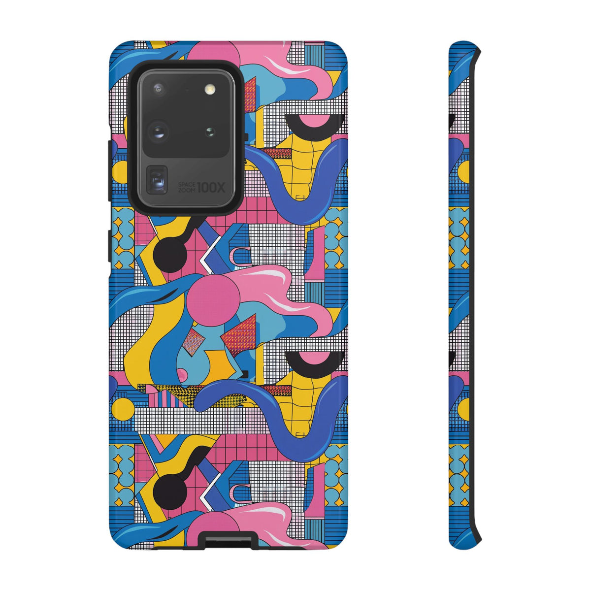 90s Themed Seamless Pattern Phone Case – Embrace Retro Style and Protection 224