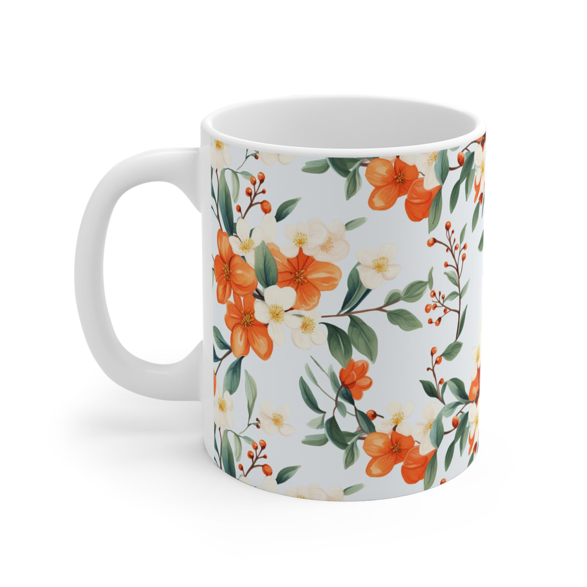 Various Watercolor Design All Over Coffee Mug – Unique Artistic Ceramic Coffee Cup 196