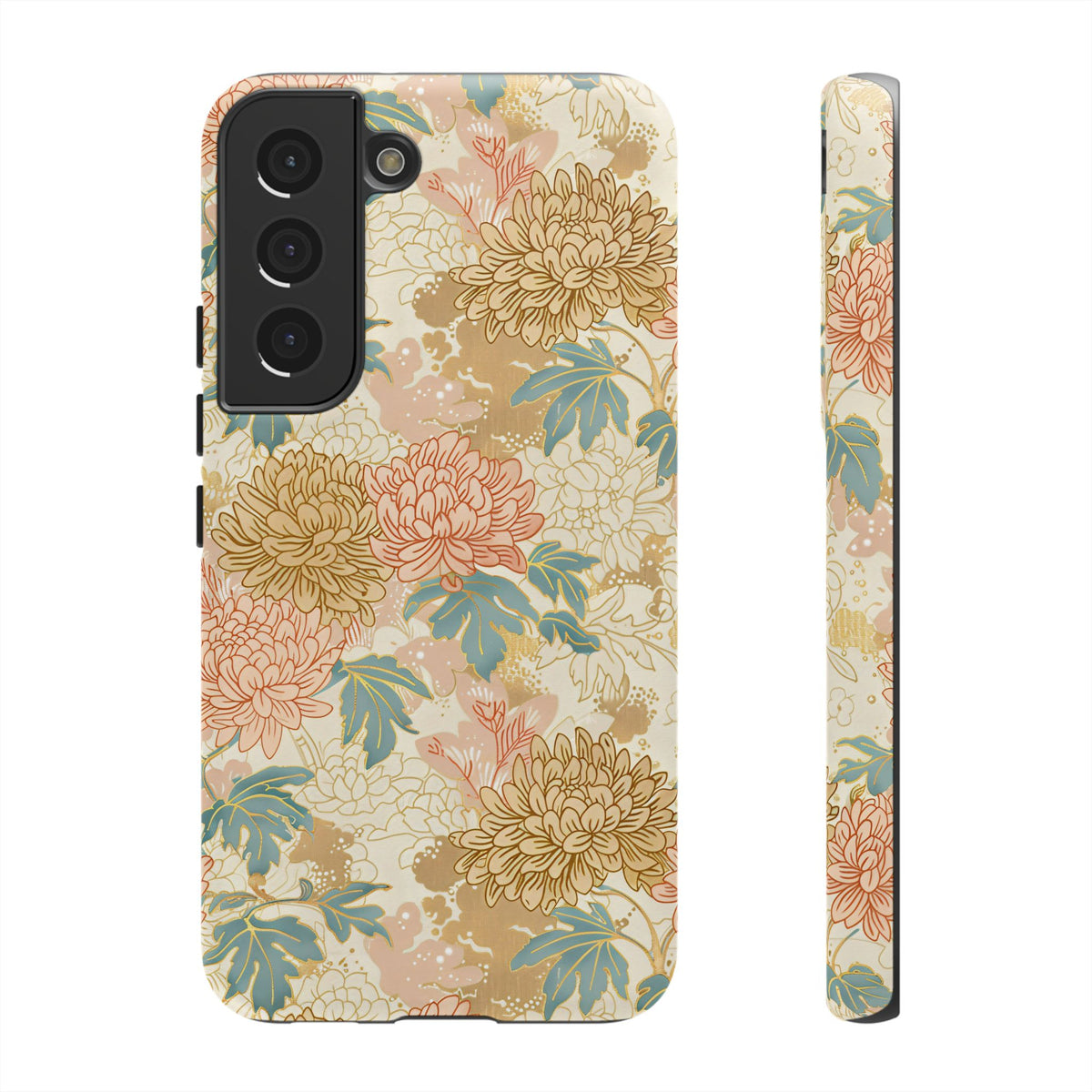 Japanese Blossom Asian Floral Design Phone Case – Elegant Floral Phone Cover