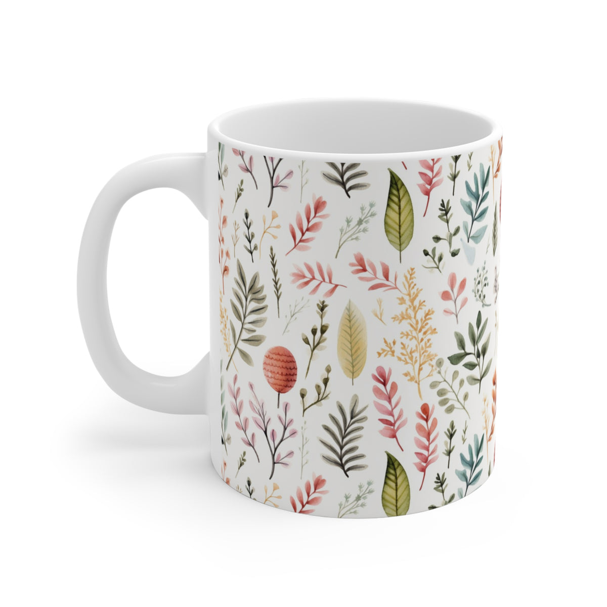 Various Watercolor Design All Over Coffee Mug – Unique Artistic Ceramic Coffee Cup 507