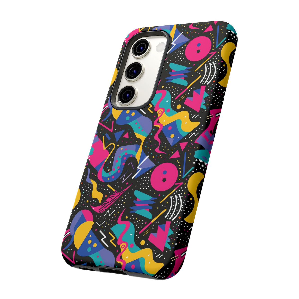 90s Themed Seamless Pattern Phone Case – Embrace Retro Style and Protection 302