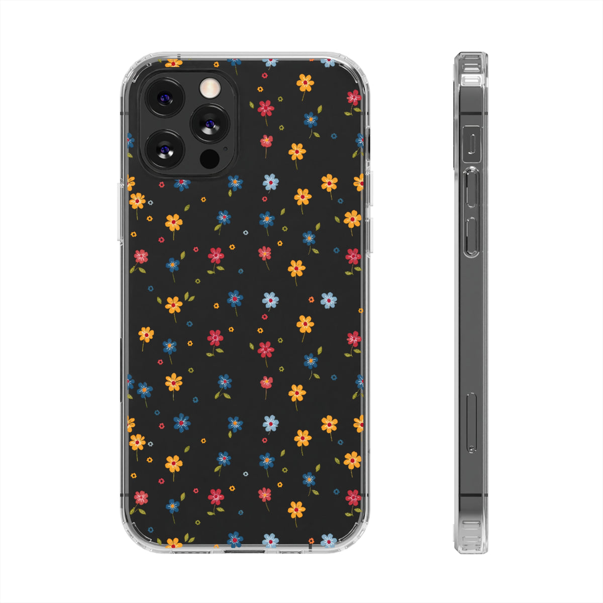 Wild Flowers Garden Stitch Phone Case – Nature-Inspired Floral Design 2