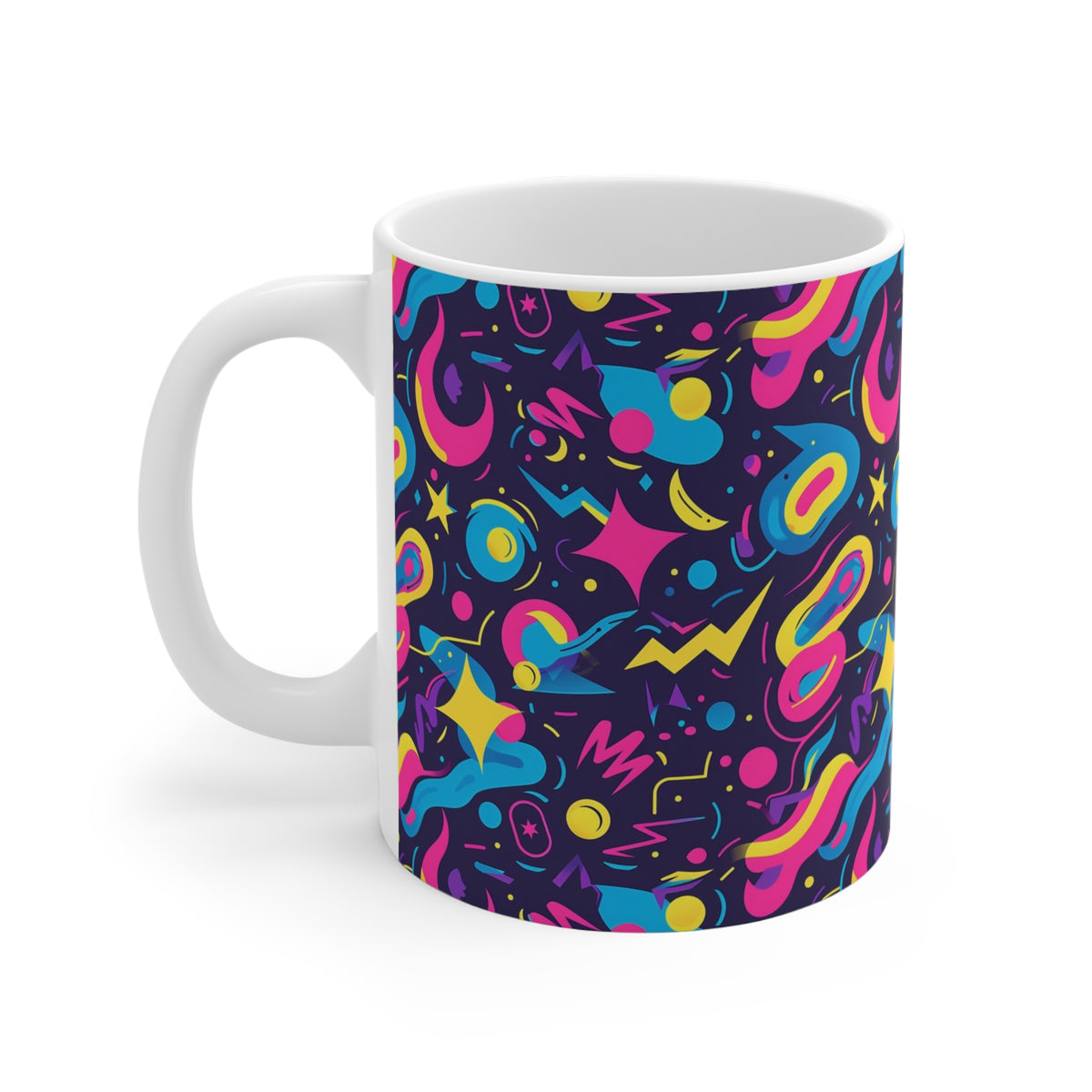 90s Retro Coffee Mug - Full Wrap Design 072