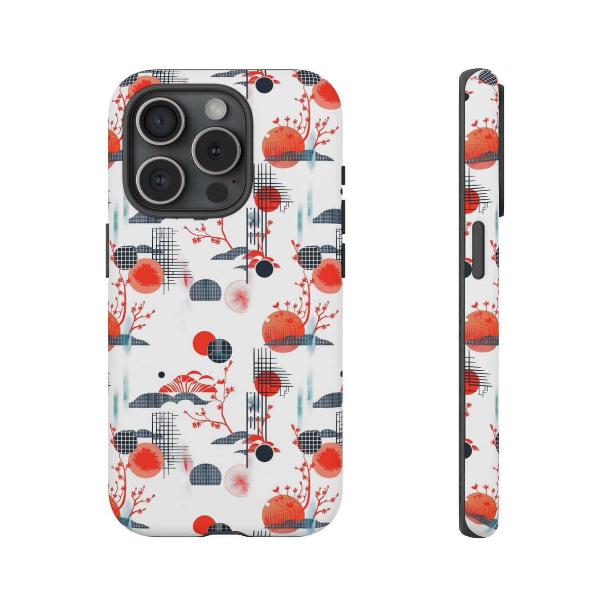 Japanese Pattern Phone Case – Elegant & Timeless Design for Your Phone 082