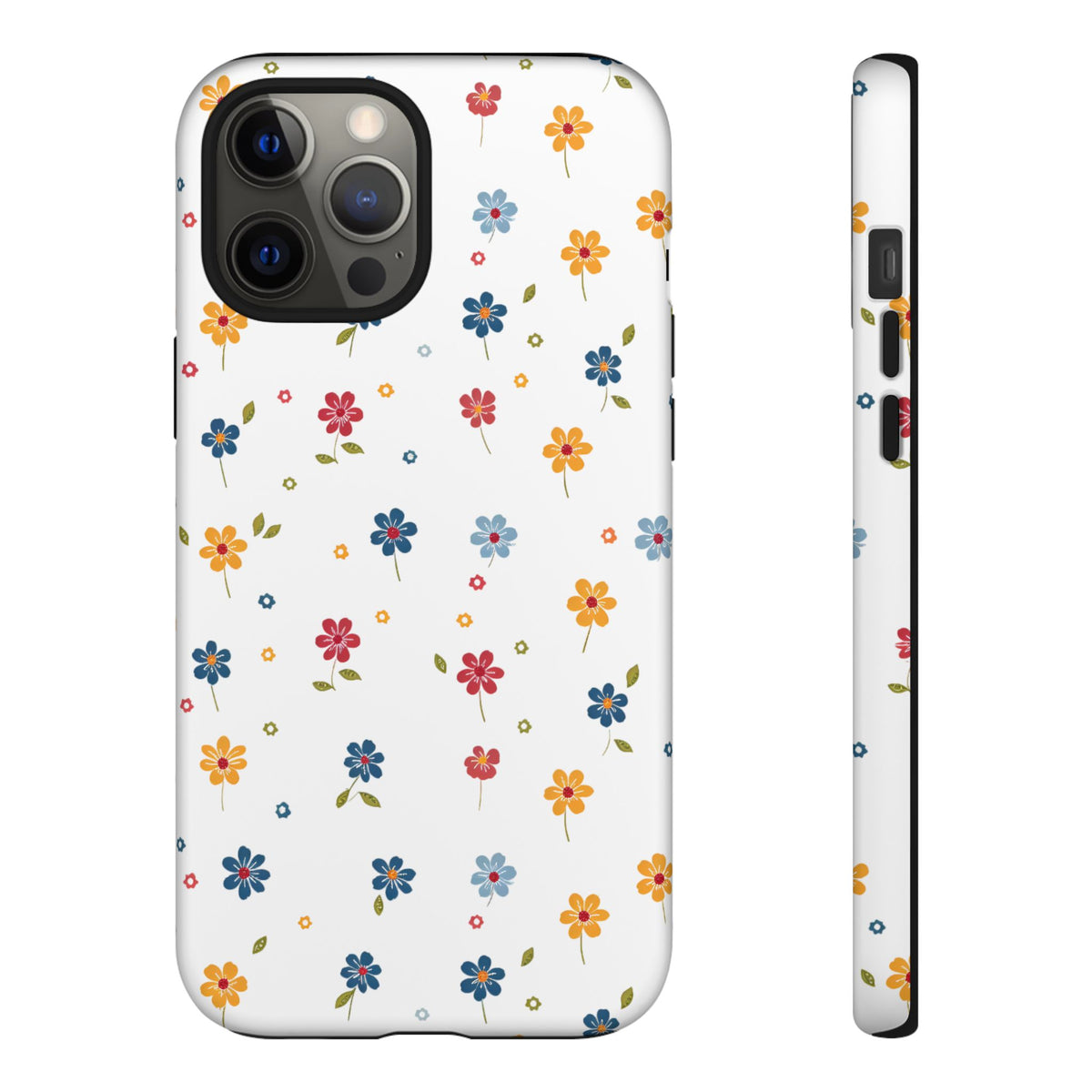 Wild Flowers Garden Stitch Phone Case – Nature-Inspired Floral Design