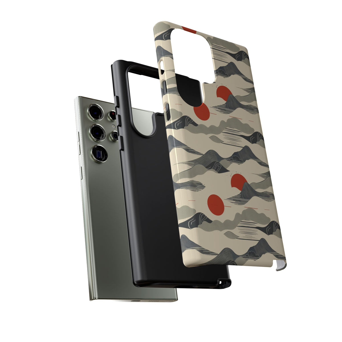 Japanese Pattern Phone Case – Elegant & Timeless Design for Your Phone 048