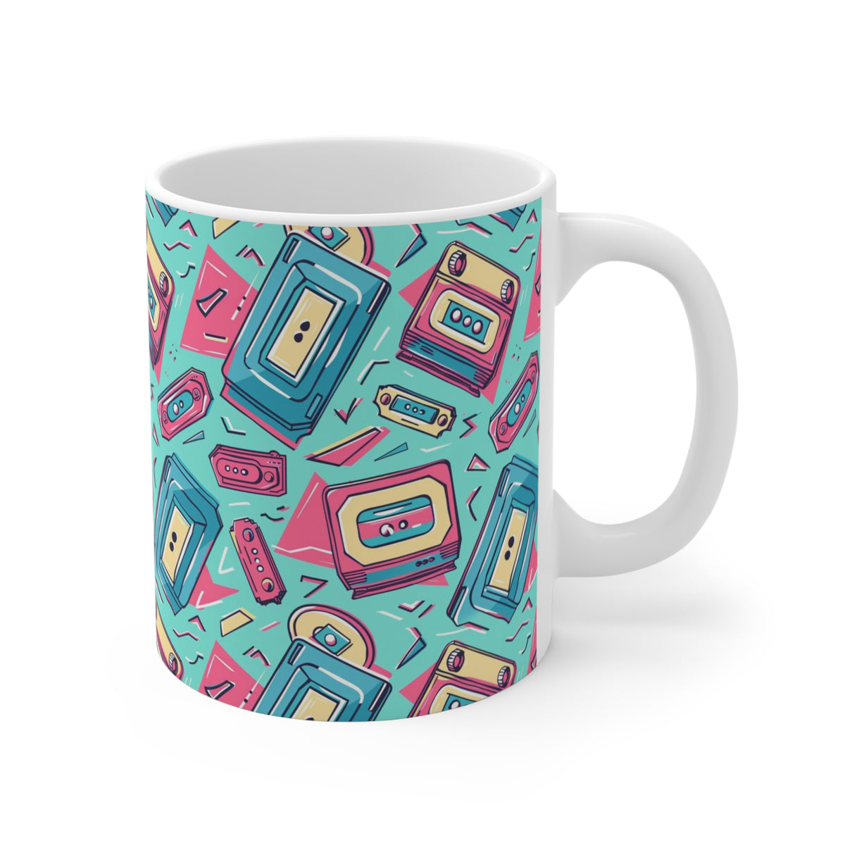 90s Retro Coffee Mug - Full Wrap Design 576