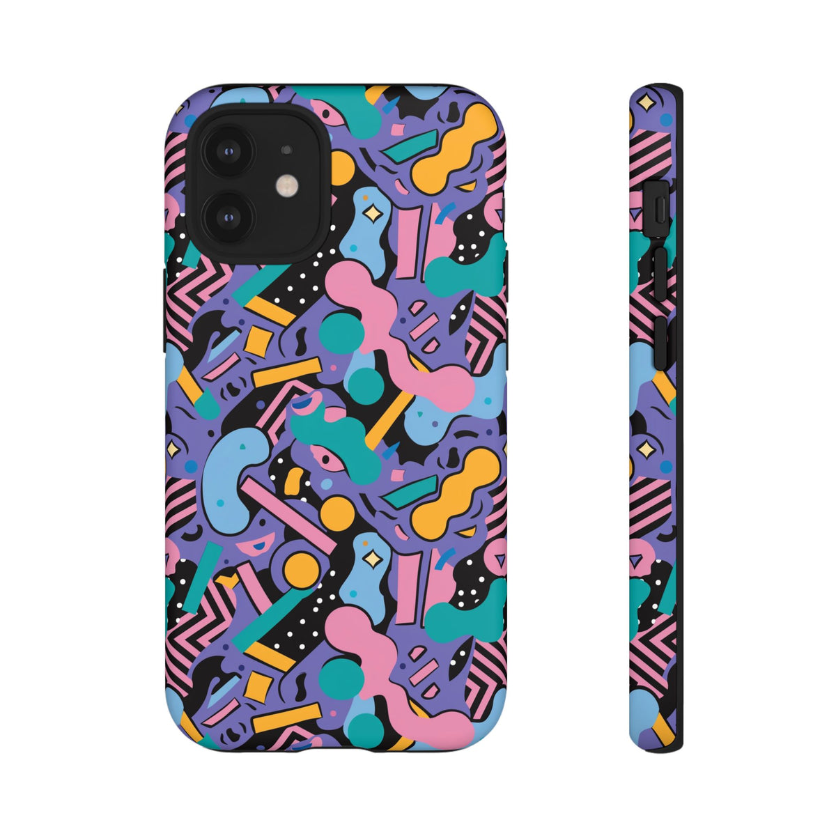 90s Themed Seamless Pattern Phone Case – Embrace Retro Style and Protection 234