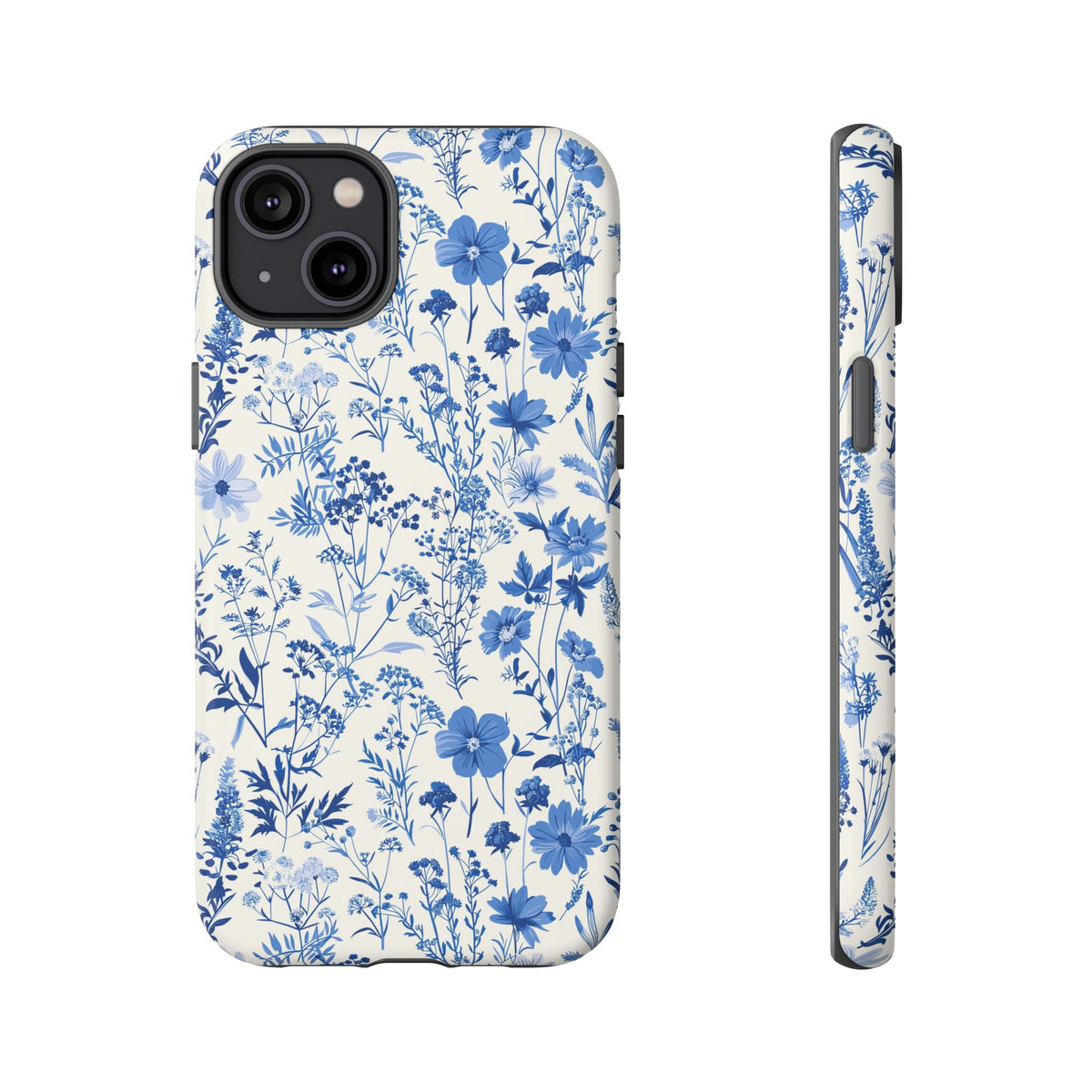 Blue French Toile Phone Case – Timeless Elegance and Classic Style