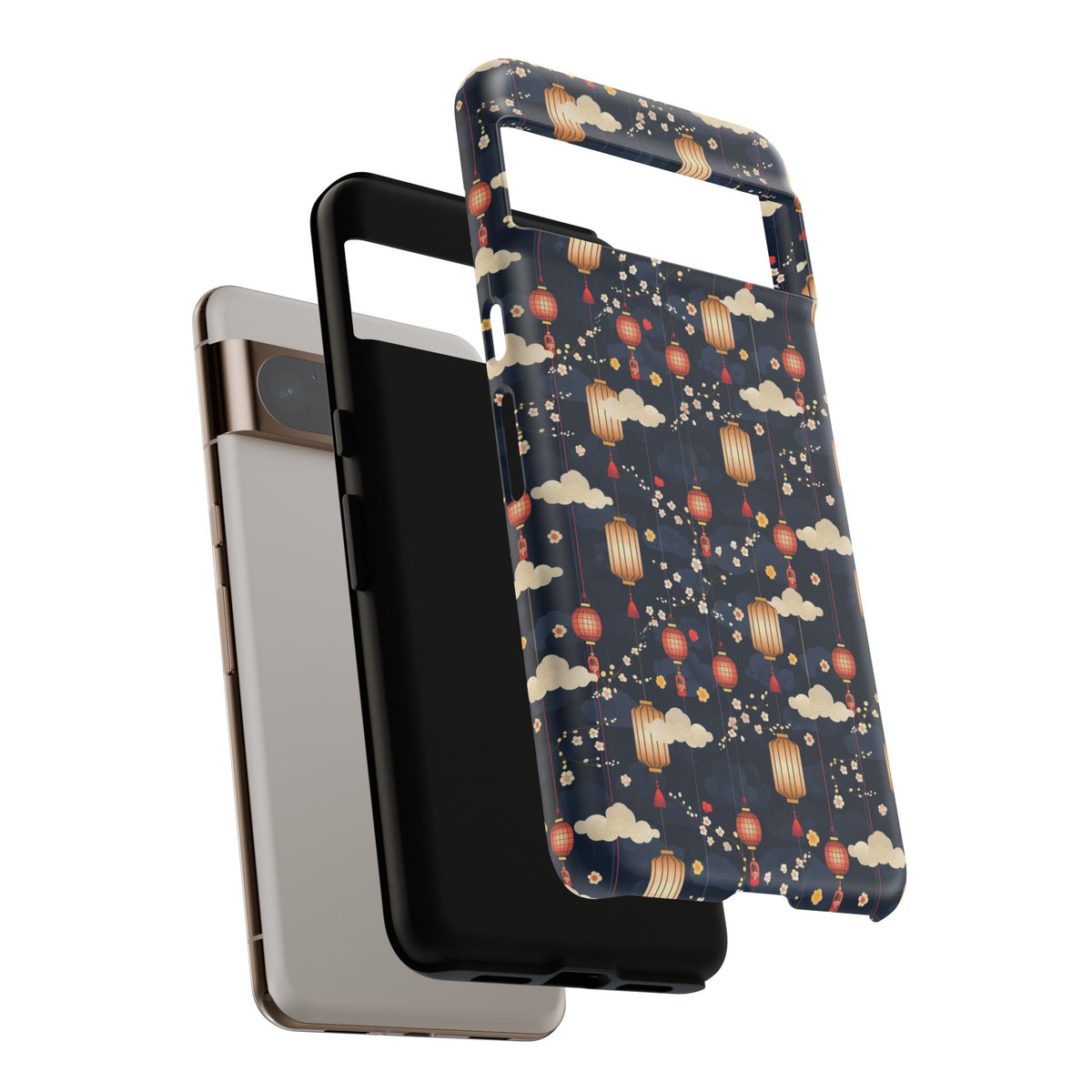 Japanese Pattern Phone Case – Elegant & Timeless Design for Your Phone 470