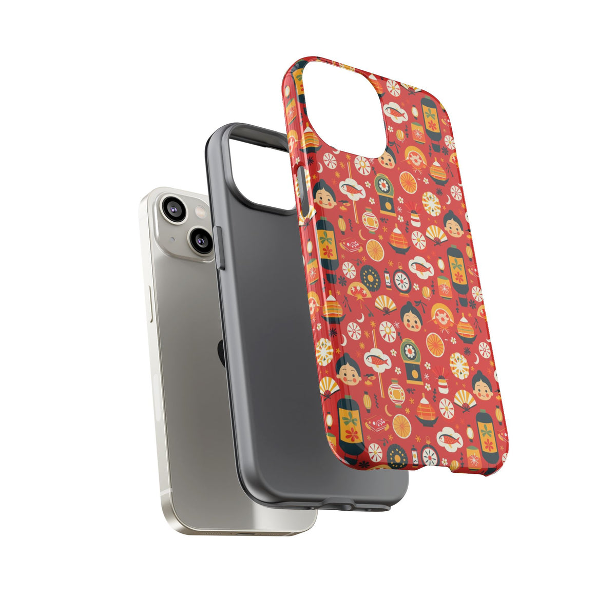 Japanese Pattern Phone Case – Elegant & Timeless Design for Your Phone 087