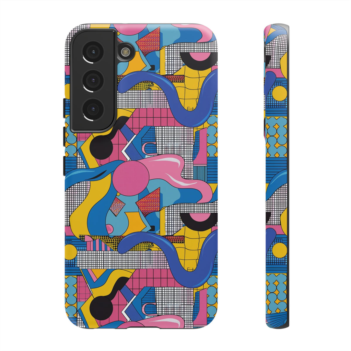 90s Themed Seamless Pattern Phone Case – Embrace Retro Style and Protection 224