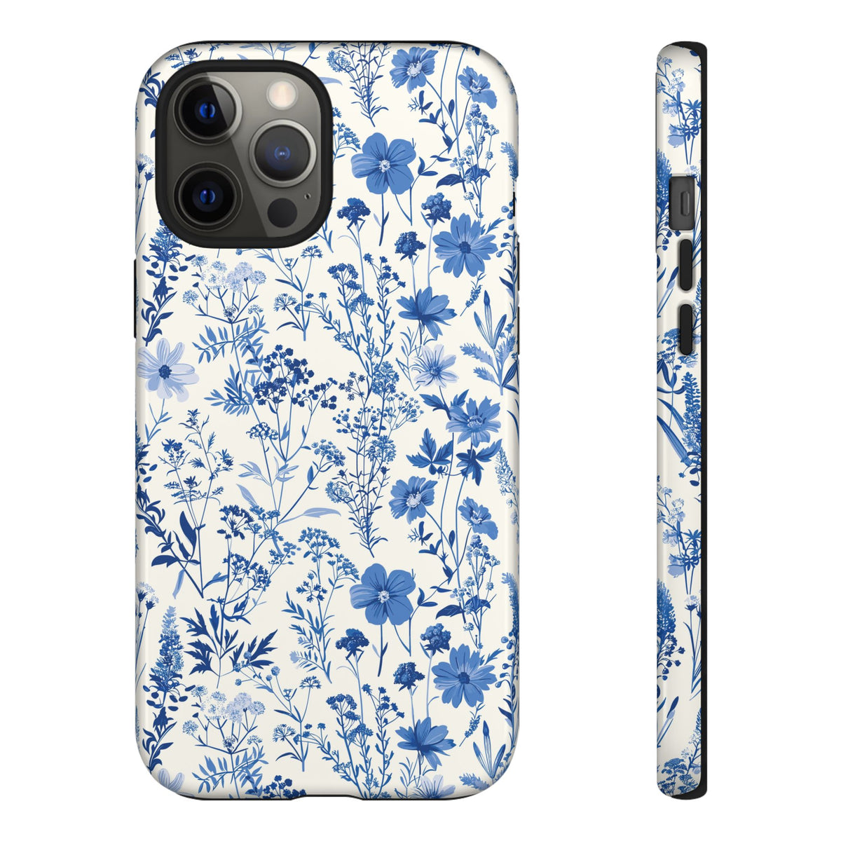 Blue French Toile Phone Case – Timeless Elegance and Classic Style