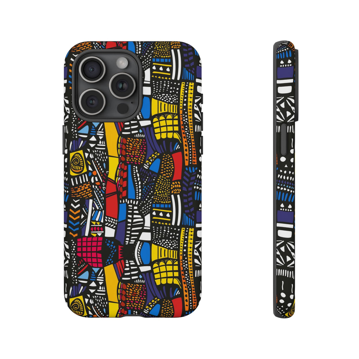 Stylish African Pattern Phone Case – Unique and Vibrant Protection 201