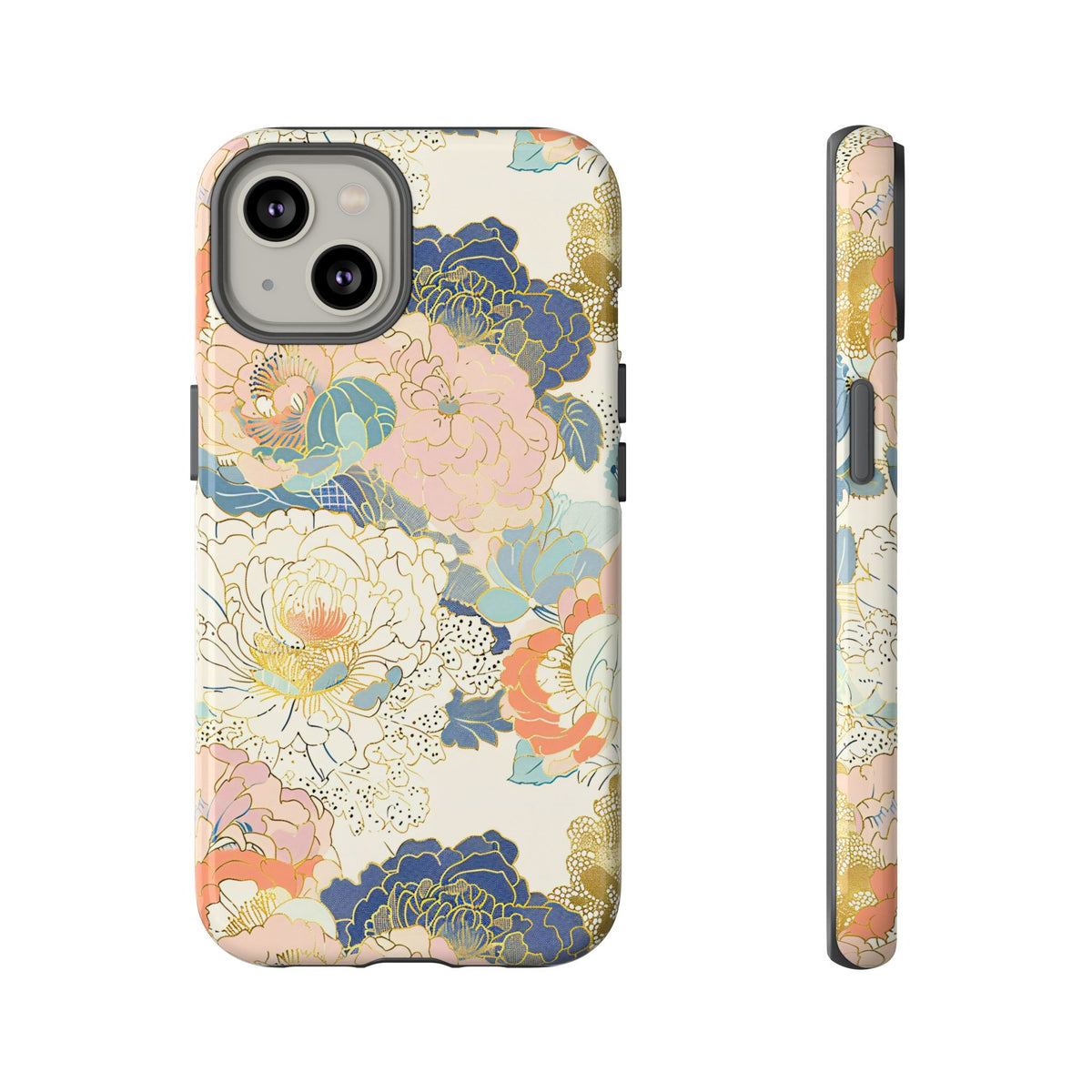 Japanese Blossom Asian Floral Design Phone Case – Elegant Floral Phone Cover 4