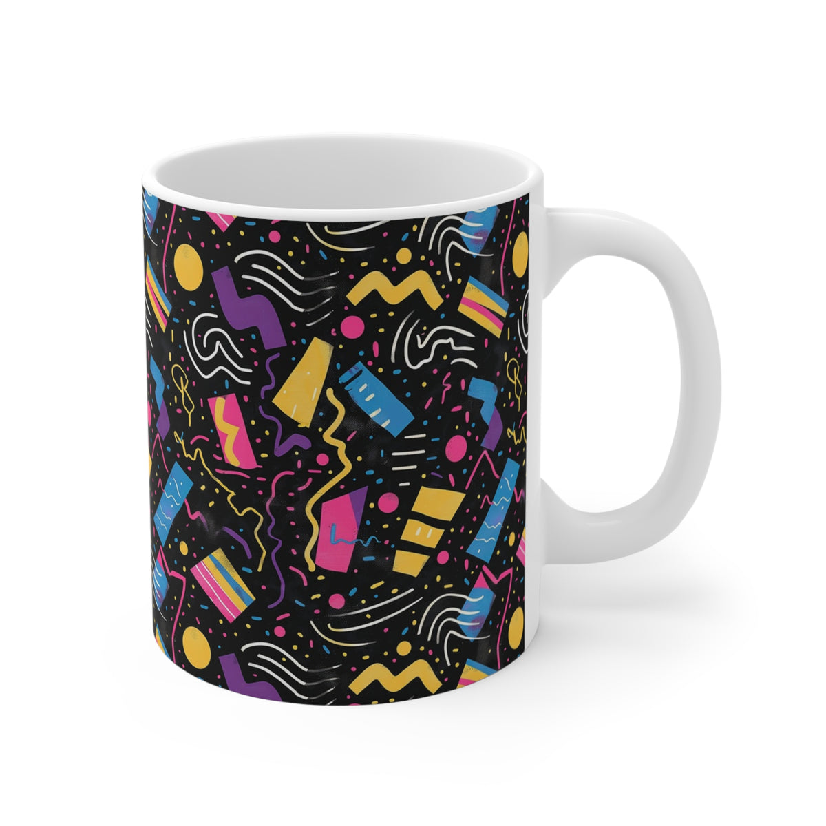 90s Retro Coffee Mug - Full Wrap Design 521