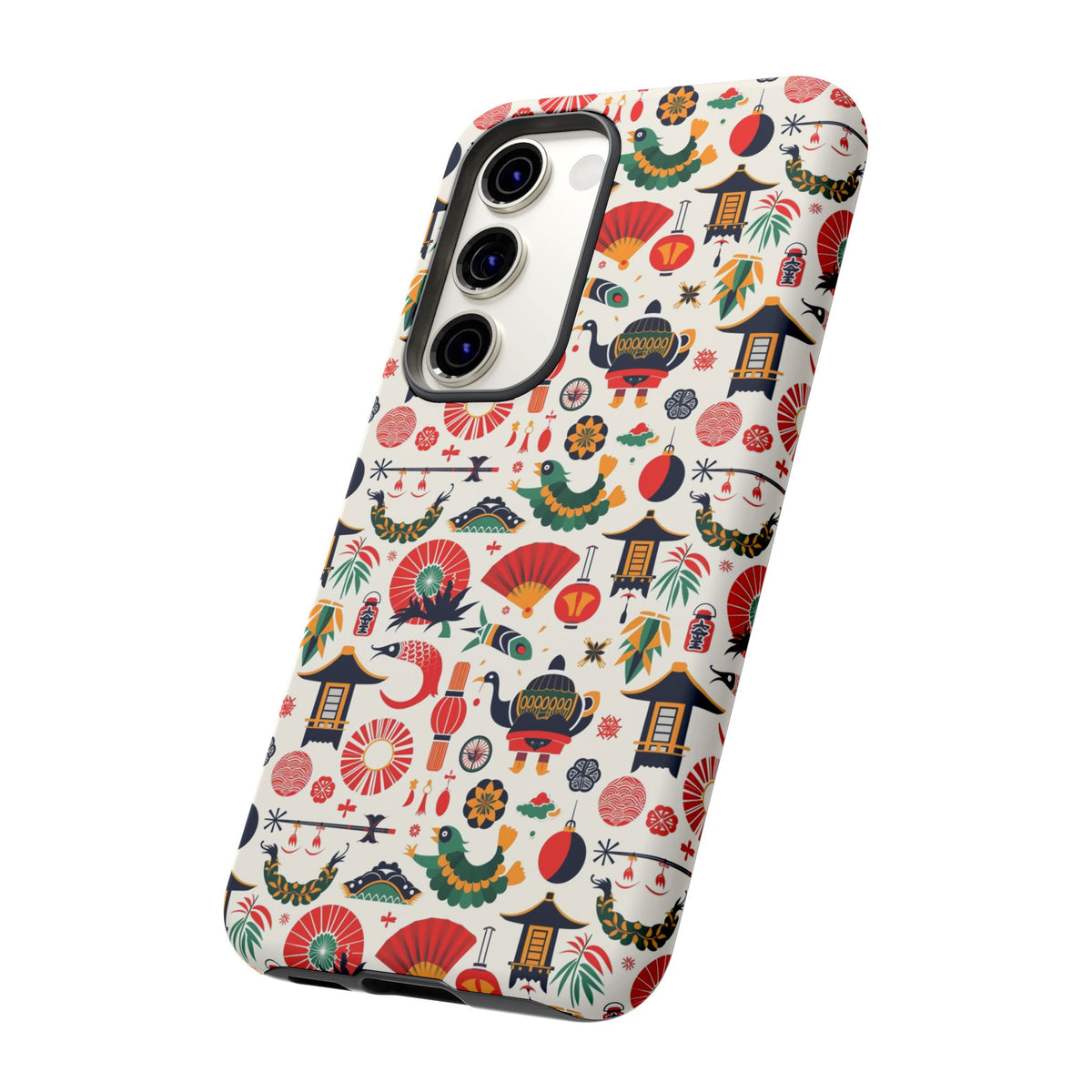 Japanese Pattern Phone Case – Elegant & Timeless Design for Your Phone 461