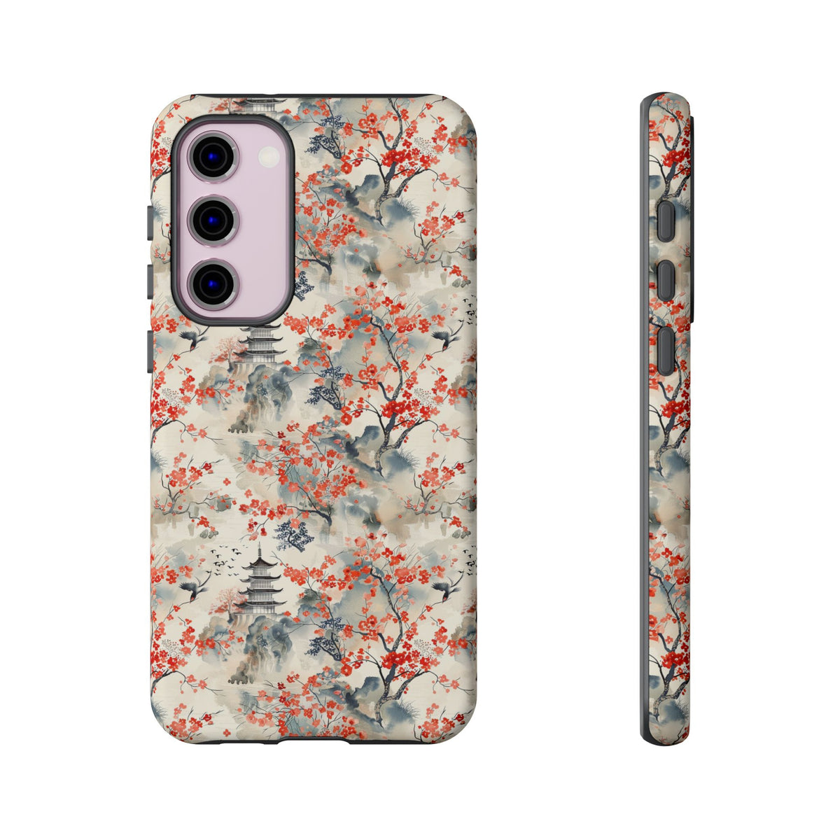 Japanese Style Pattern Phone Case - Elegant & Protective Cover