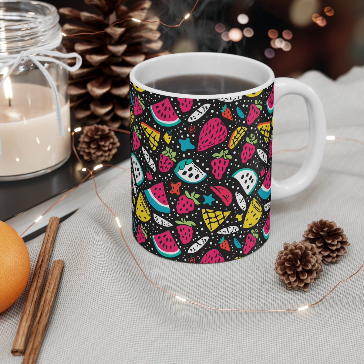 90s Retro Coffee Mug - Full Wrap Design 510