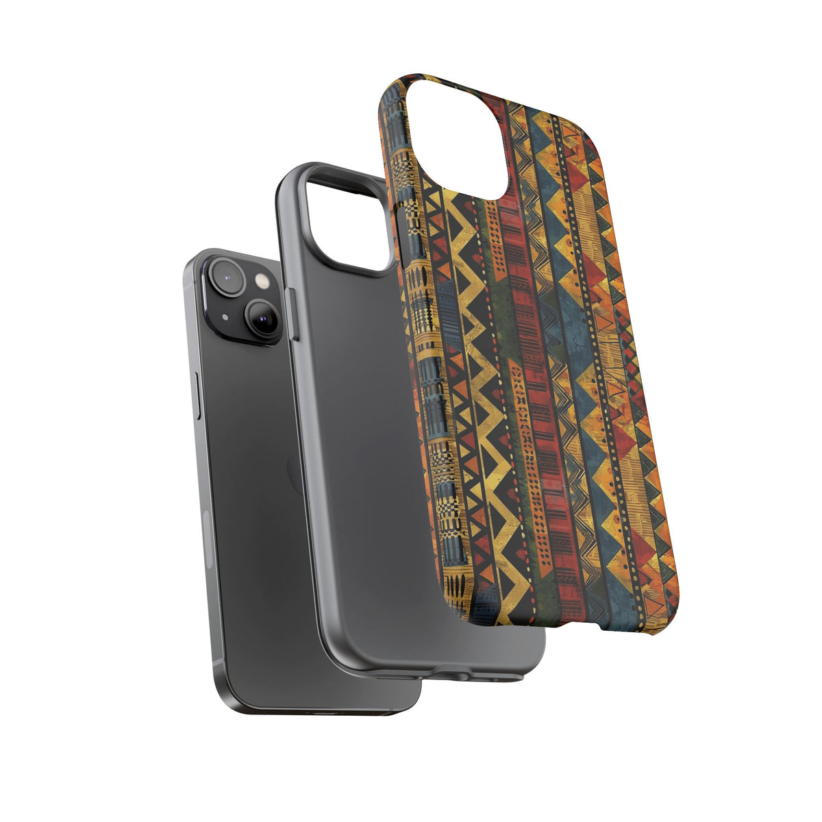 Stylish African Pattern Phone Case – Unique and Vibrant Protection 166