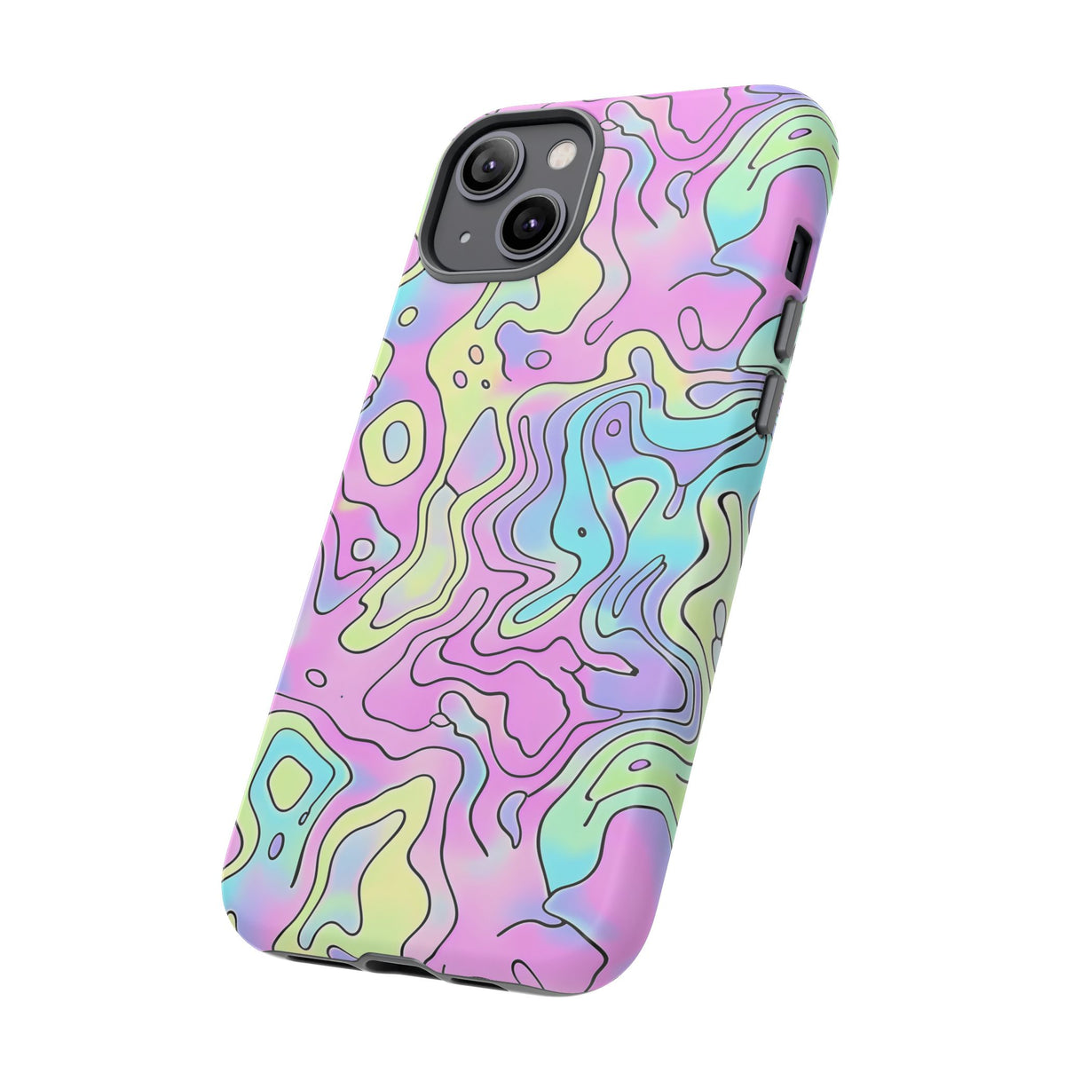 Abstract Pastel Waves and Wavy Lines Phone Case – Elegant and Modern Phone Cover 2