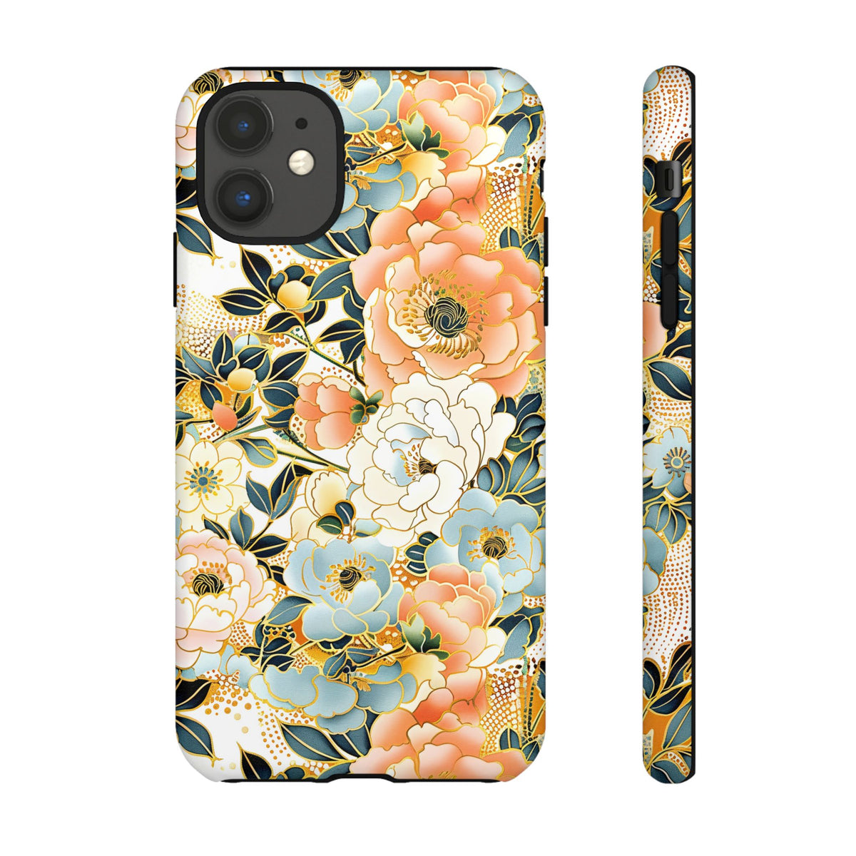 Japanese Blossom Asian Floral Design Phone Case – Elegant Floral Phone Cover 5