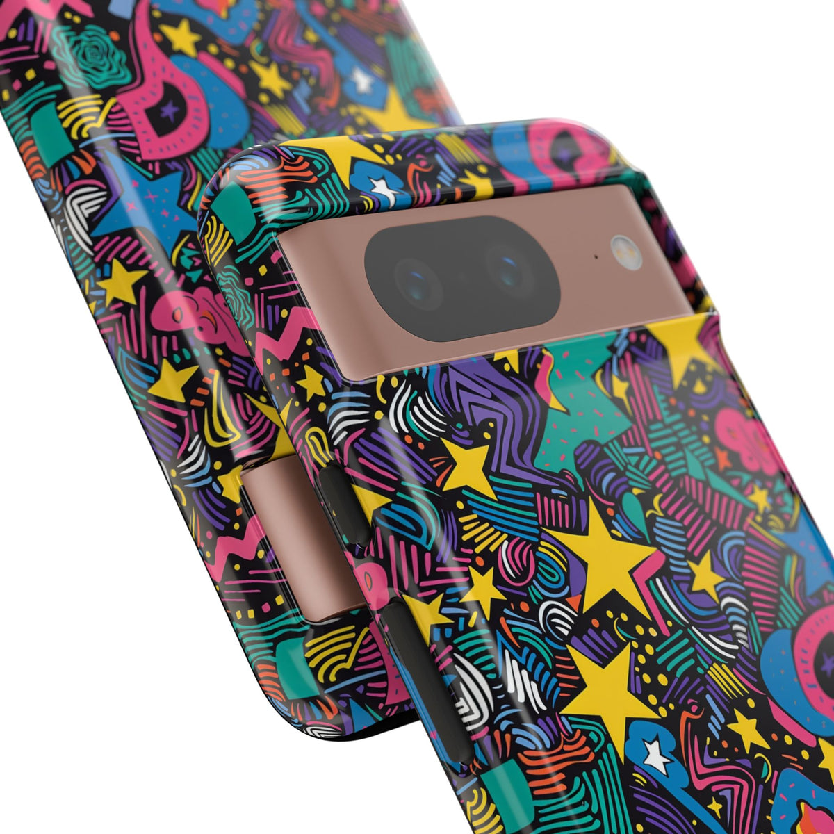 90s Themed Seamless Pattern Phone Case – Embrace Retro Style and Protection 227