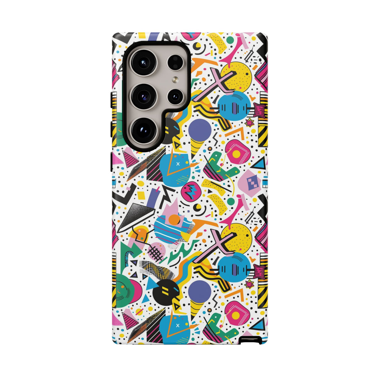 90s Themed Seamless Pattern Phone Case – Embrace Retro Style and Protection 225