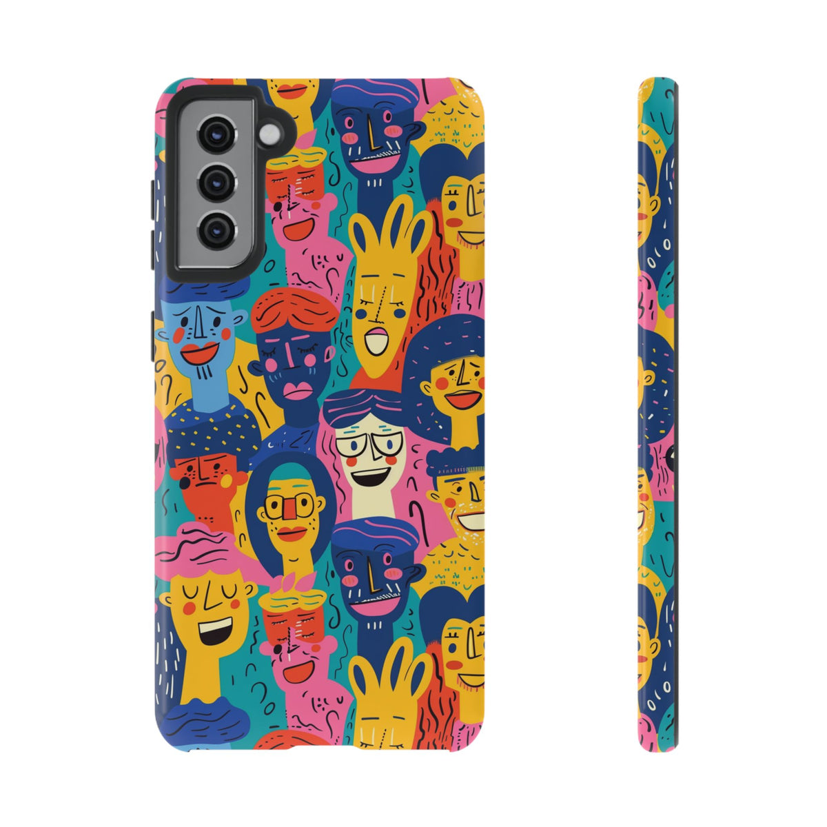 Happy Faces Phone Case – Joyful and Cheerful Design for a Bright Look 6