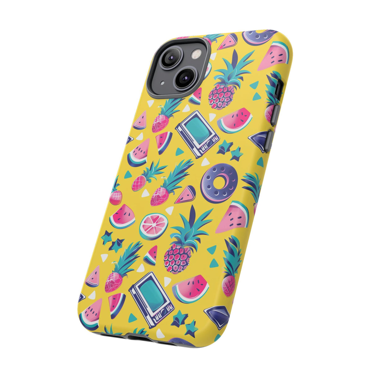 90s Themed Seamless Pattern Phone Case – Embrace Retro Style and Protection 255