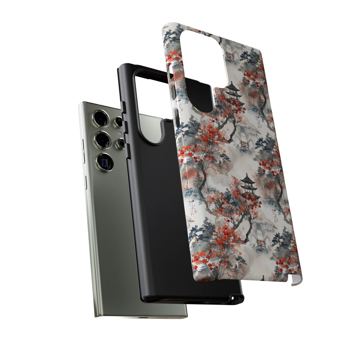 Japanese Pattern Phone Case – Elegant & Timeless Design for Your Phone 096