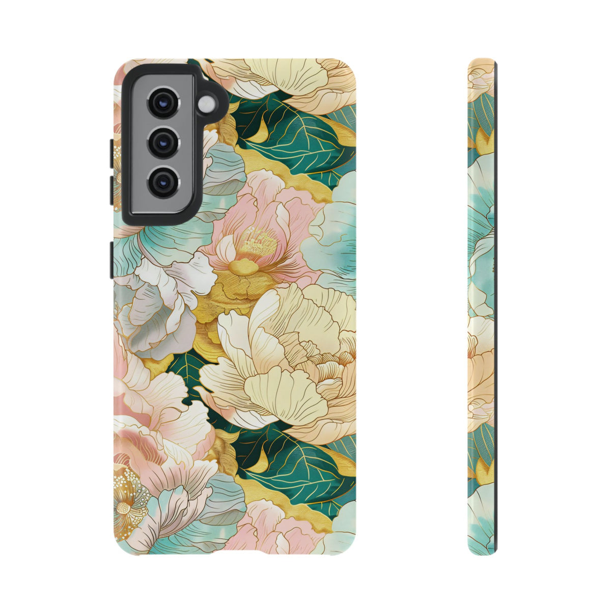 Japanese Blossom Asian Floral Design Phone Case – Elegant Floral Phone Cover