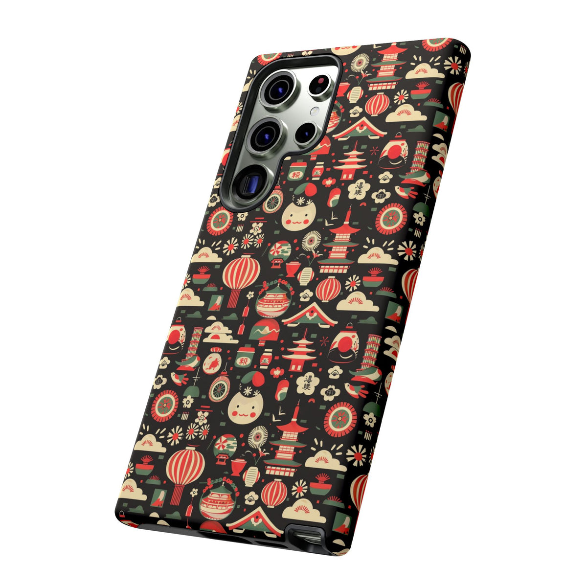 Japanese Pattern Phone Case – Elegant & Timeless Design for Your Phone 032